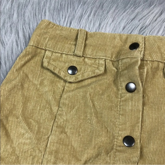 BDG UO Snap Corduroy Mini Skirt XS - Picture 3 of 5